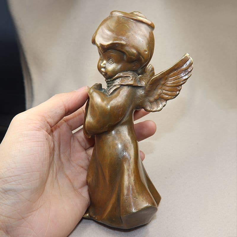 銅製 銅像 小天使 キューピットリビング 玄関 装飾品 工芸品 置物