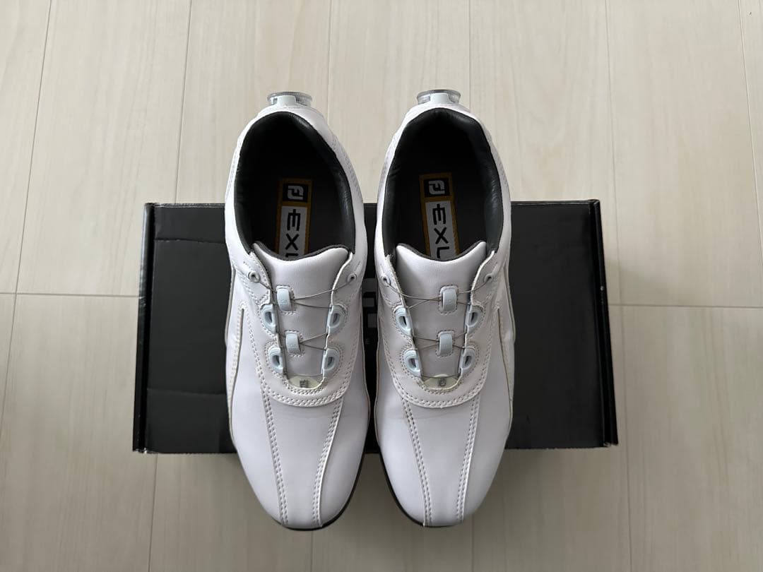 フットジョイ　ゴルフシューズ　スパイク　ホワイト