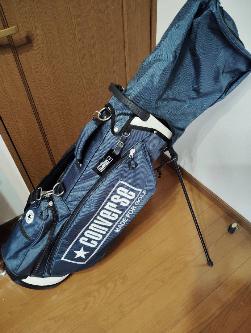 希少！コンバース スタンド キャディバッグ ネイビー