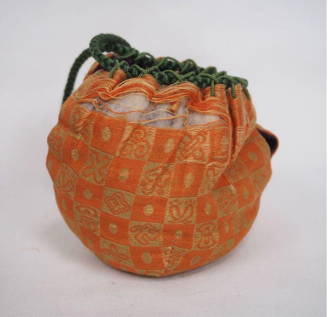 送料無料　江戸明治　古い織部香合/香盒　美濃焼 香道具華道具 蓋物古美術骨董古玩