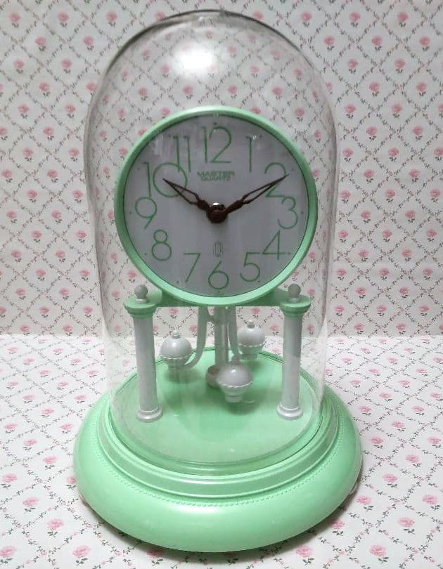 美品 ジャパンヴィンテージ 置時計 日本製 マスタークォーツ 未使用品 当時物