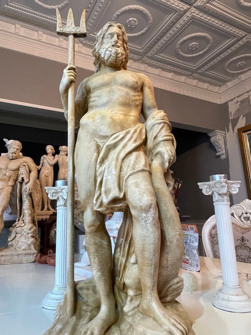 ネプチューン（ポセイドン）の像 高さ:60 cm