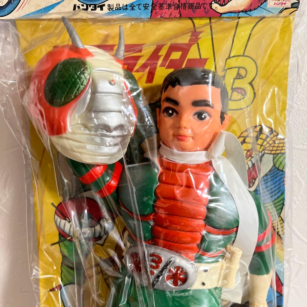 ⚠️貴重・デッドストック品　仮面ライダーV3 面取れ　スタンダードサイズ　バンダイ