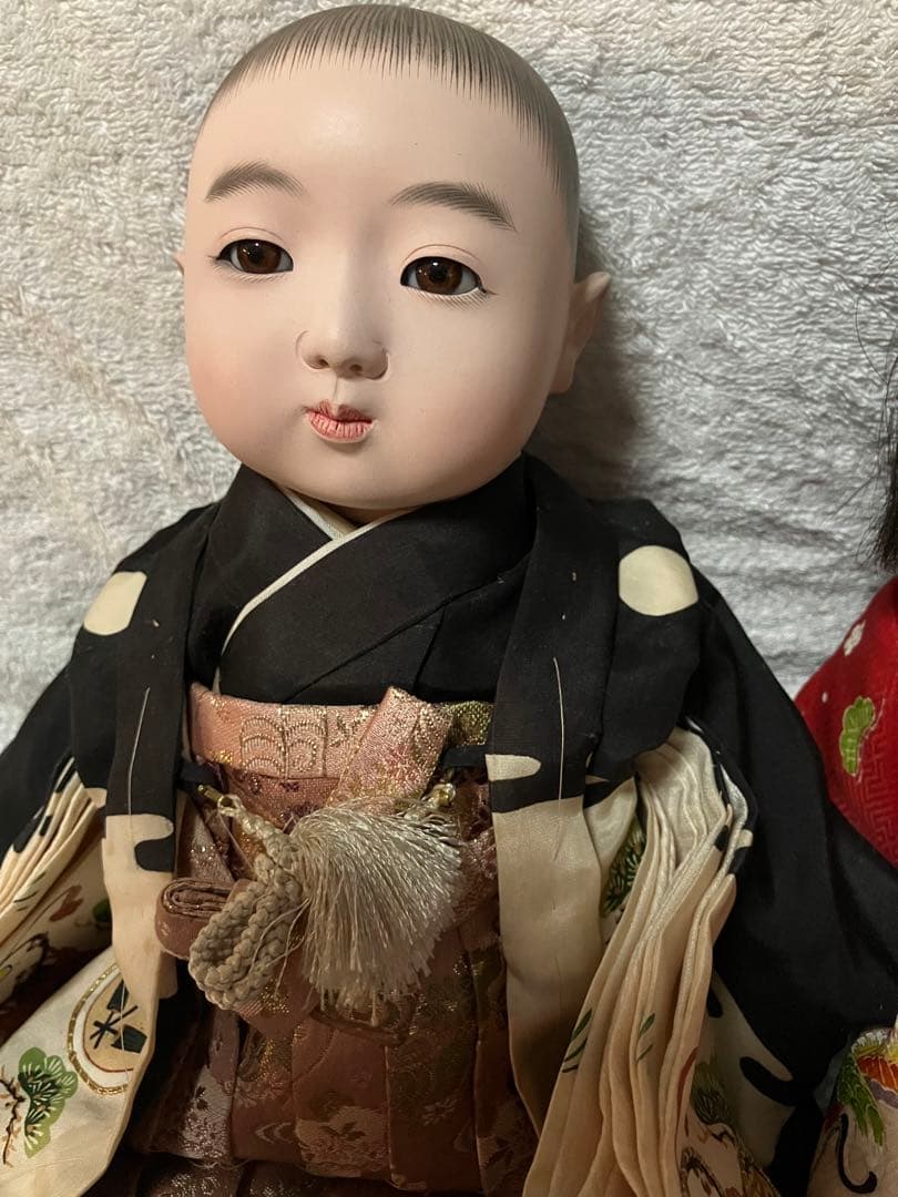 市松人形 可愛い男女2体