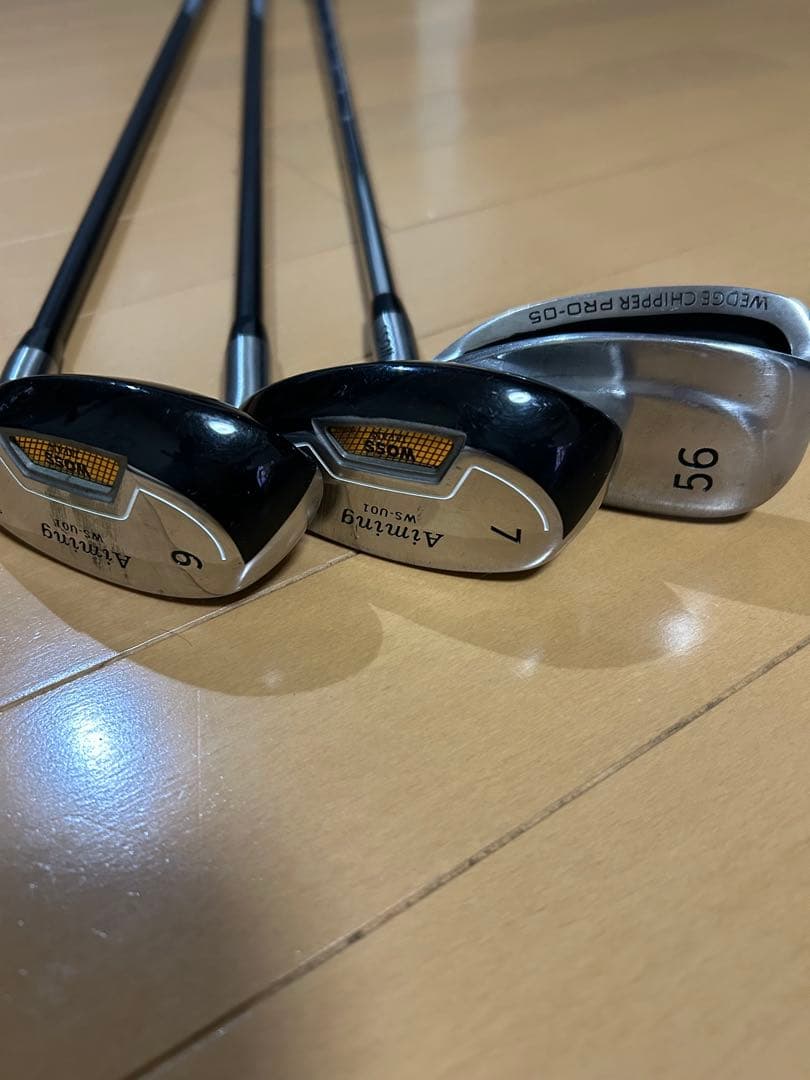 woss ウェッジチッパー56° ユーティリティアイアン6番27° 7番31°