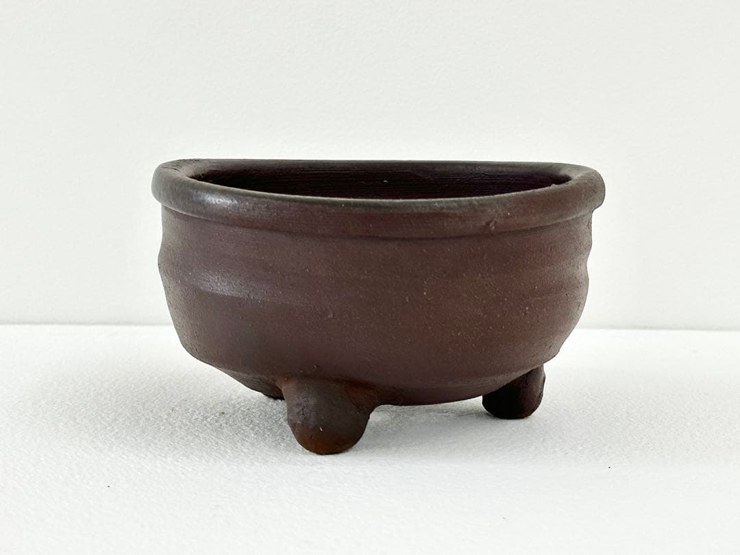 島武己｜植木鉢　（島武巳　國吉清尚　焼締　植木鉢）