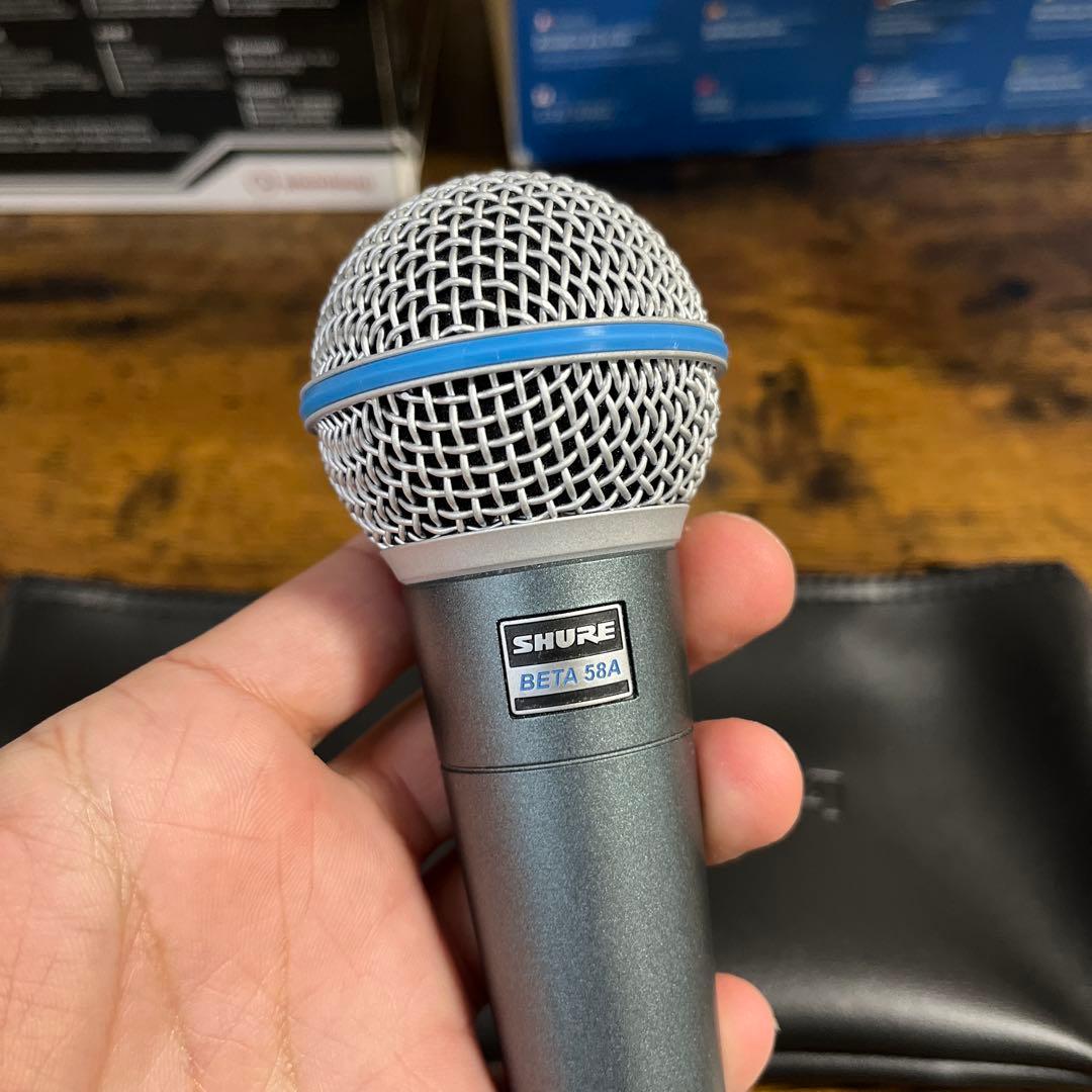 SHURE BETA 58A ダイナミックマイク 専用ケース付き