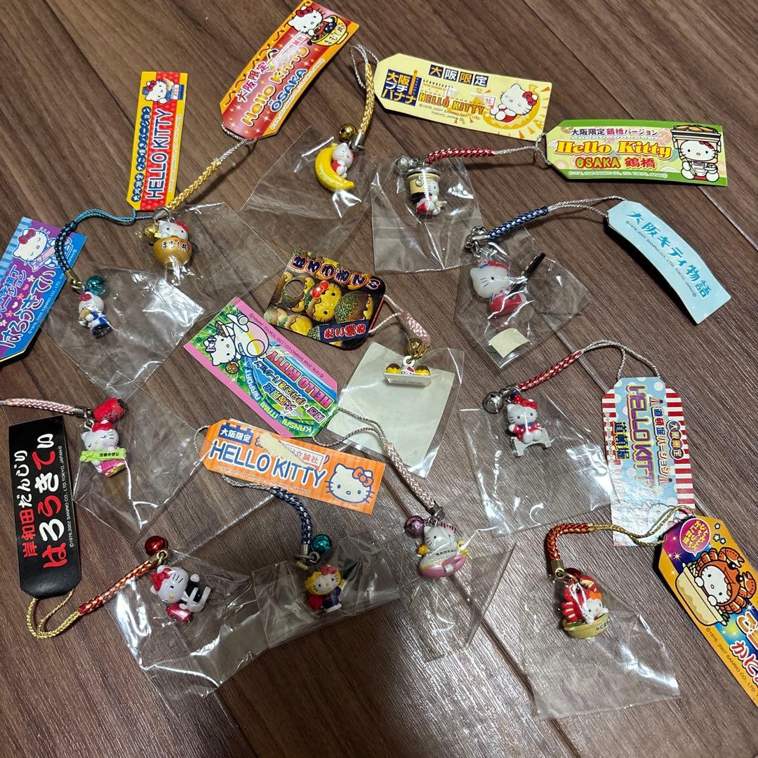 激レア キティ１２種類 ご当地ストラップ 大阪限定