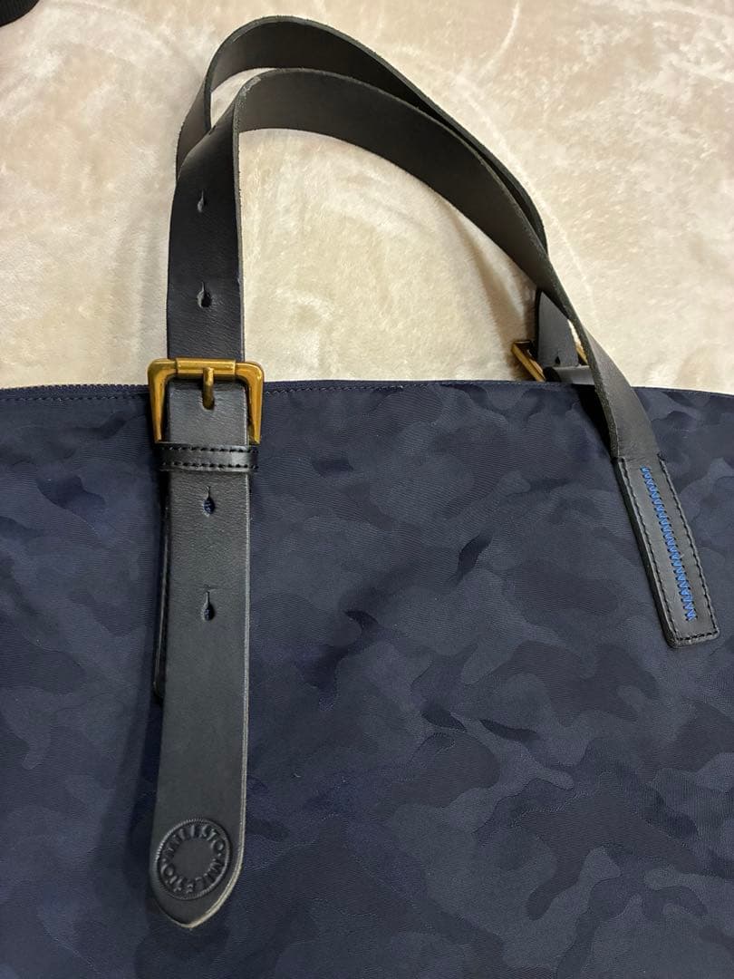 美品❗️MILESTO ミレスト2wayボストンバッグ ネイビー　迷彩柄