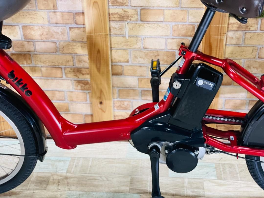 2018年 ビッケ 超人気レッド 子供乗せ電動アシスト自転車 H2174