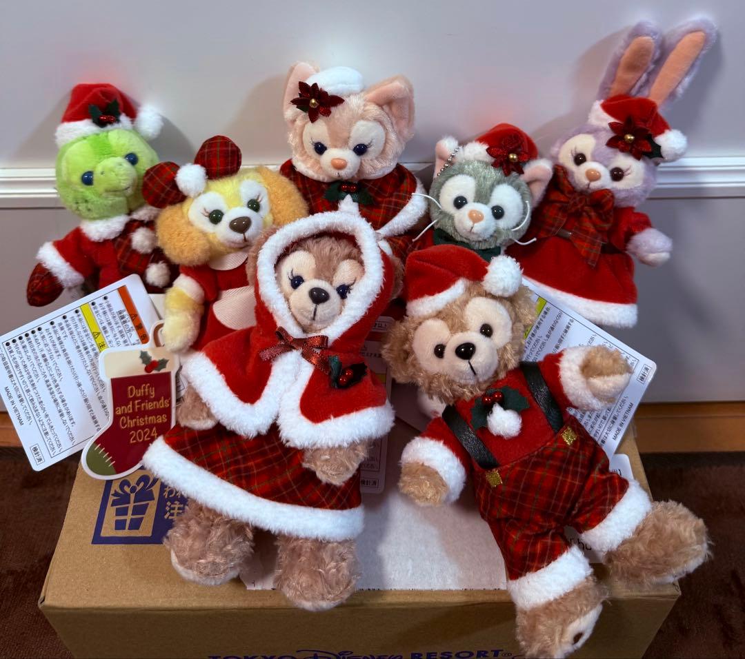 ダッフィー＆フレンズ　ダンシングスノーフレークス　クリスマス　七点セット