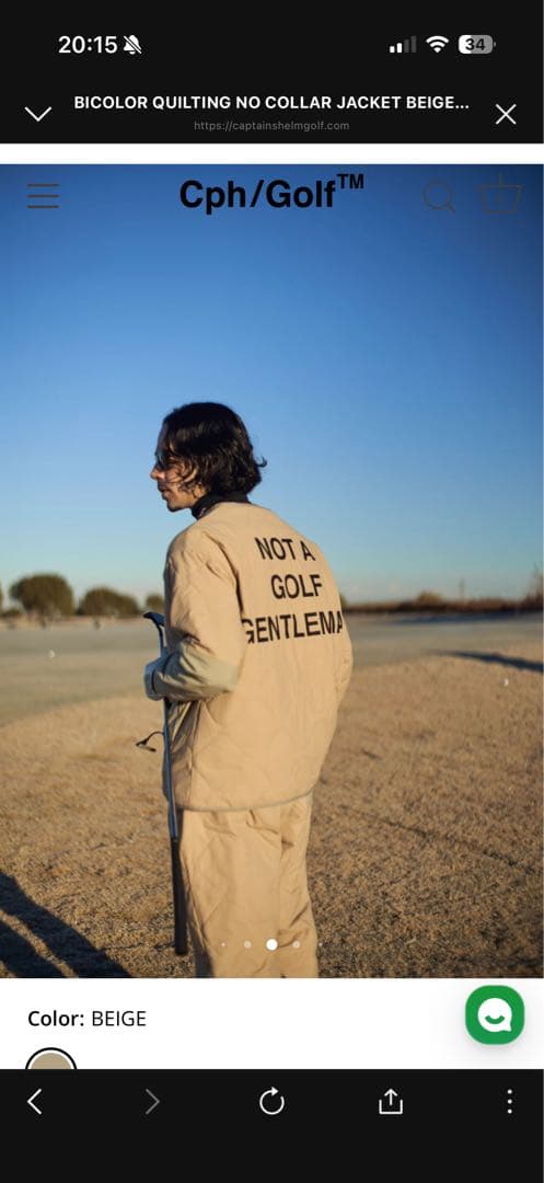 新品未使用 Cph/Golf 25AW キルティング セットアップ L