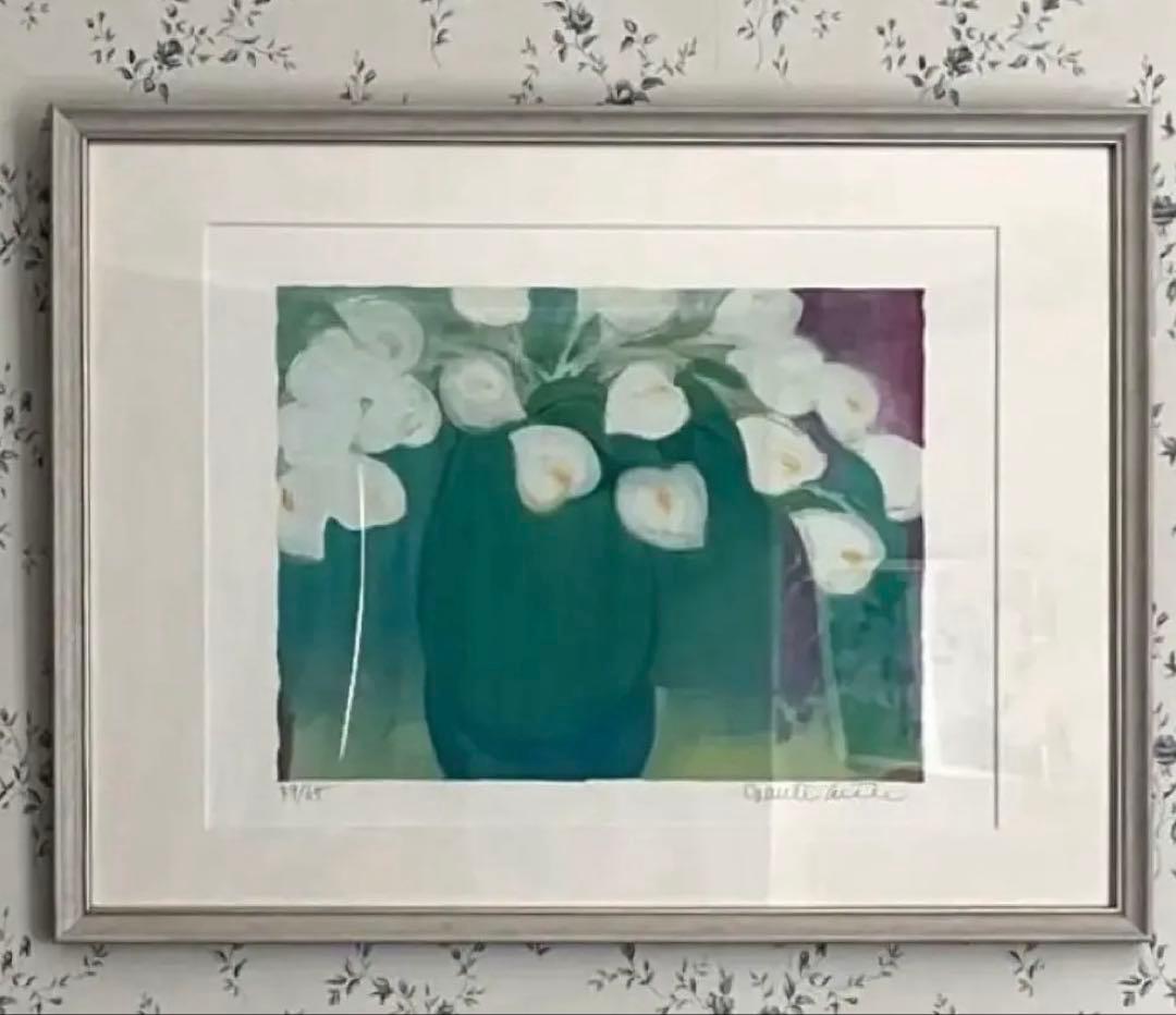 新品額　65枚限定　大きめサイズ　ジニー・キム　版画　直筆サイン　NO. 証明書