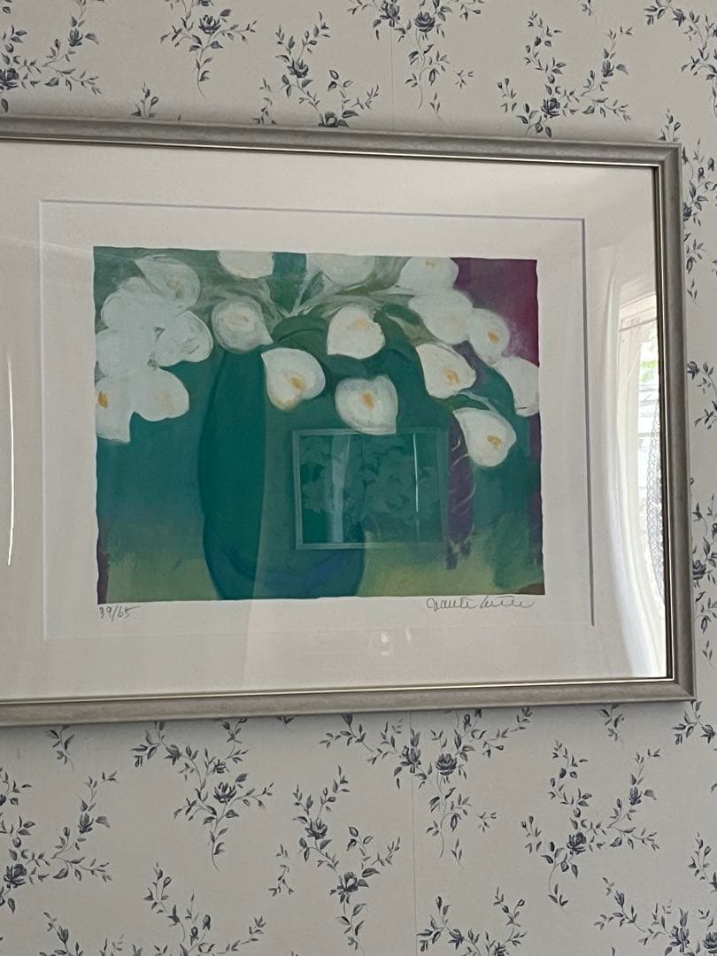 新品額　65枚限定　大きめサイズ　ジニー・キム　版画　直筆サイン　NO. 証明書