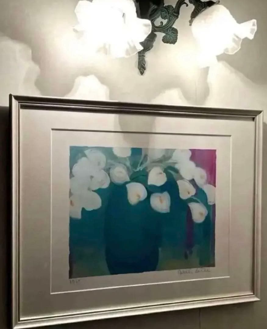 新品額　65枚限定　大きめサイズ　ジニー・キム　版画　直筆サイン　NO. 証明書