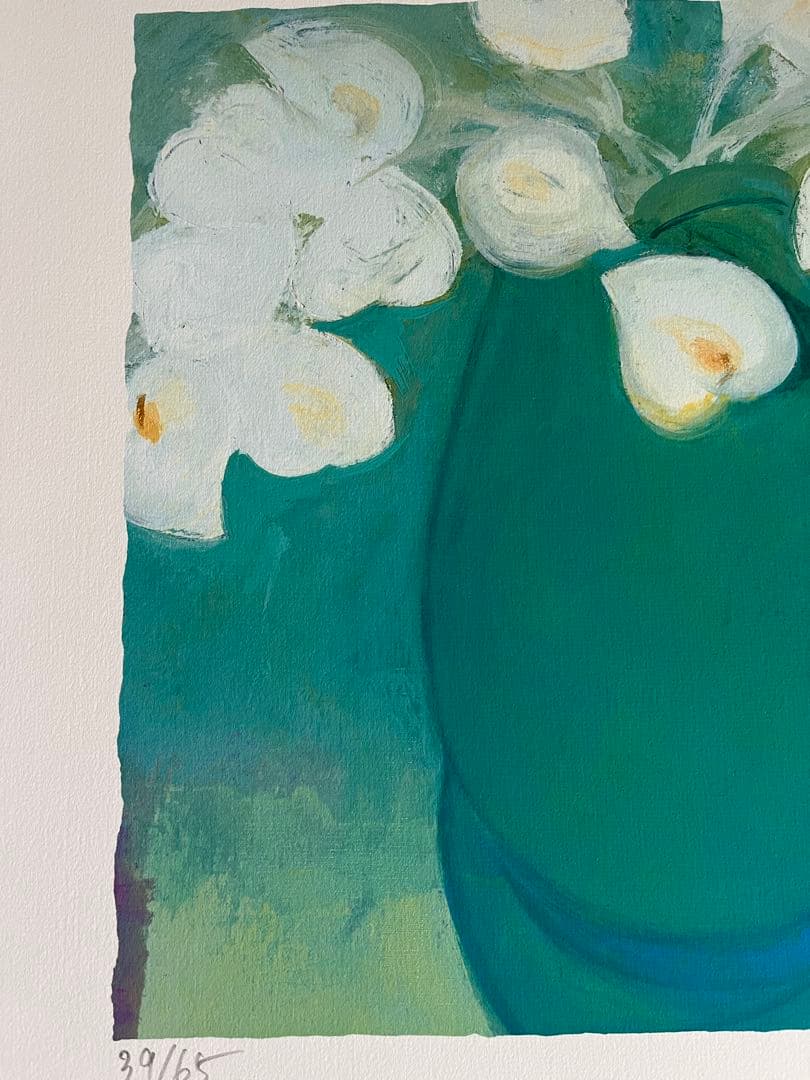 新品額　65枚限定　大きめサイズ　ジニー・キム　版画　直筆サイン　NO. 証明書