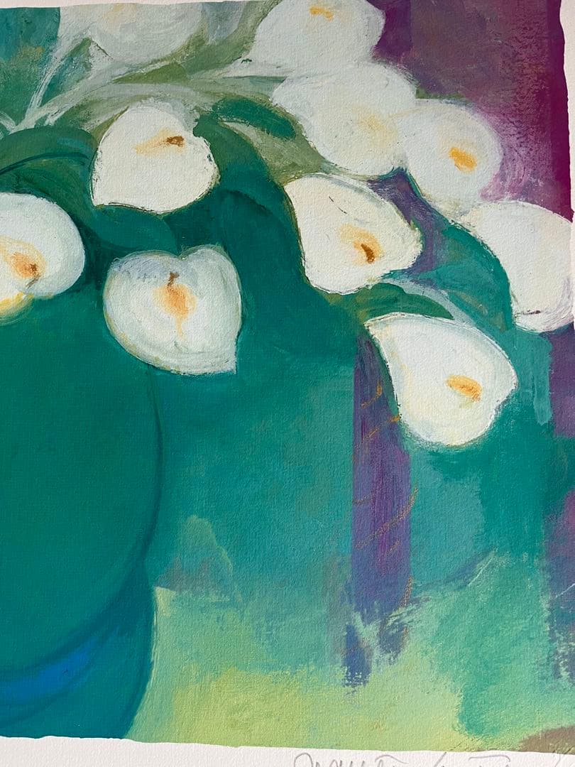 新品額　65枚限定　大きめサイズ　ジニー・キム　版画　直筆サイン　NO. 証明書