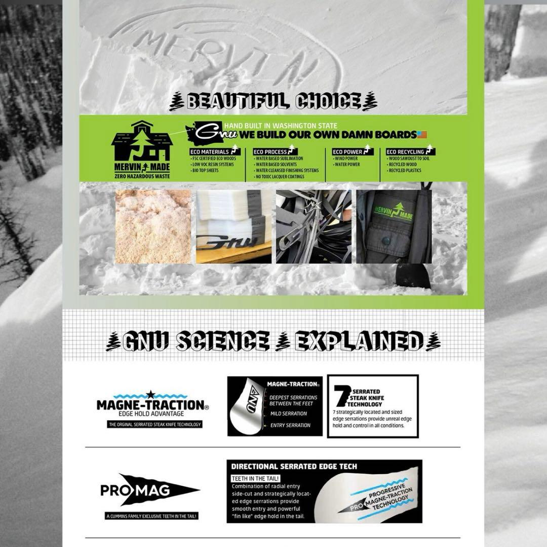 【2/2限定価格】25-26 GNU gremlin 144 板のみ