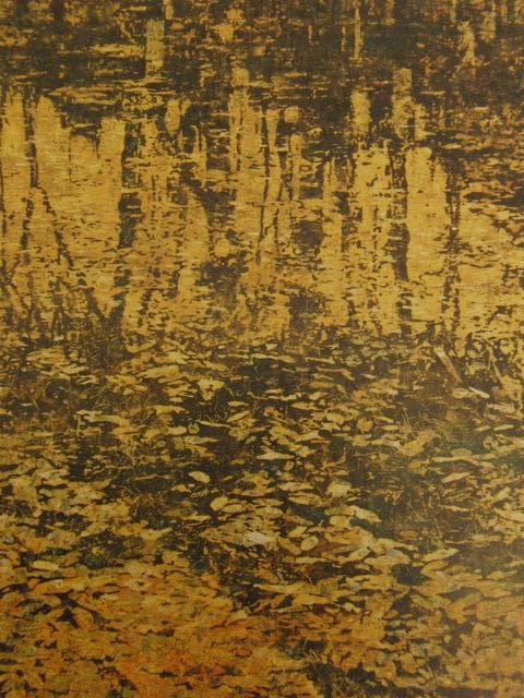 角田信四郎、【秋映】、希少な額装用画集より、新品額装付