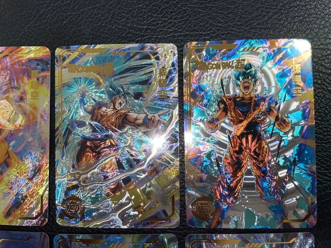 ④超サイヤ人ゴッド、ブルー孫悟空　6枚　海外版　ヒストリーオブドラゴンボール