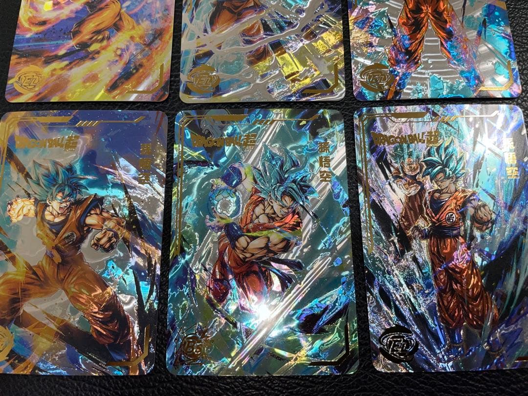 ④超サイヤ人ゴッド、ブルー孫悟空　6枚　海外版　ヒストリーオブドラゴンボール
