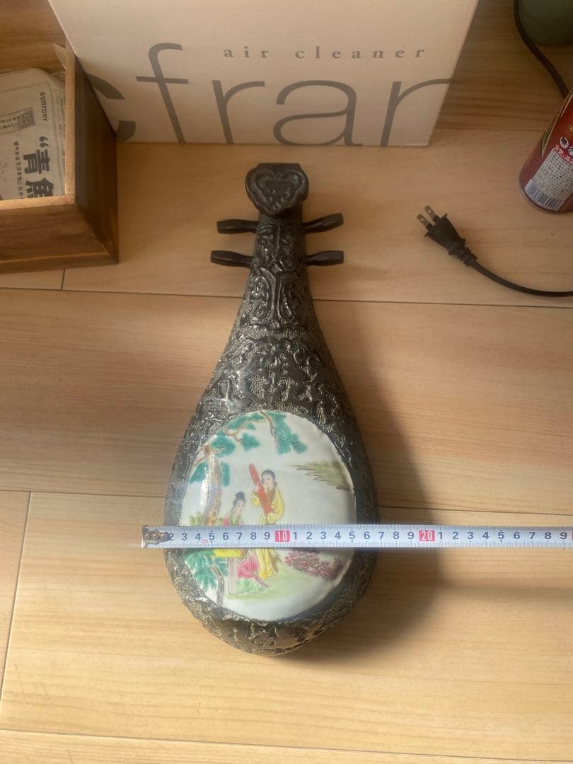 最終値下げ　中国　景徳鎮製　民国時代琵琶型壁掛け