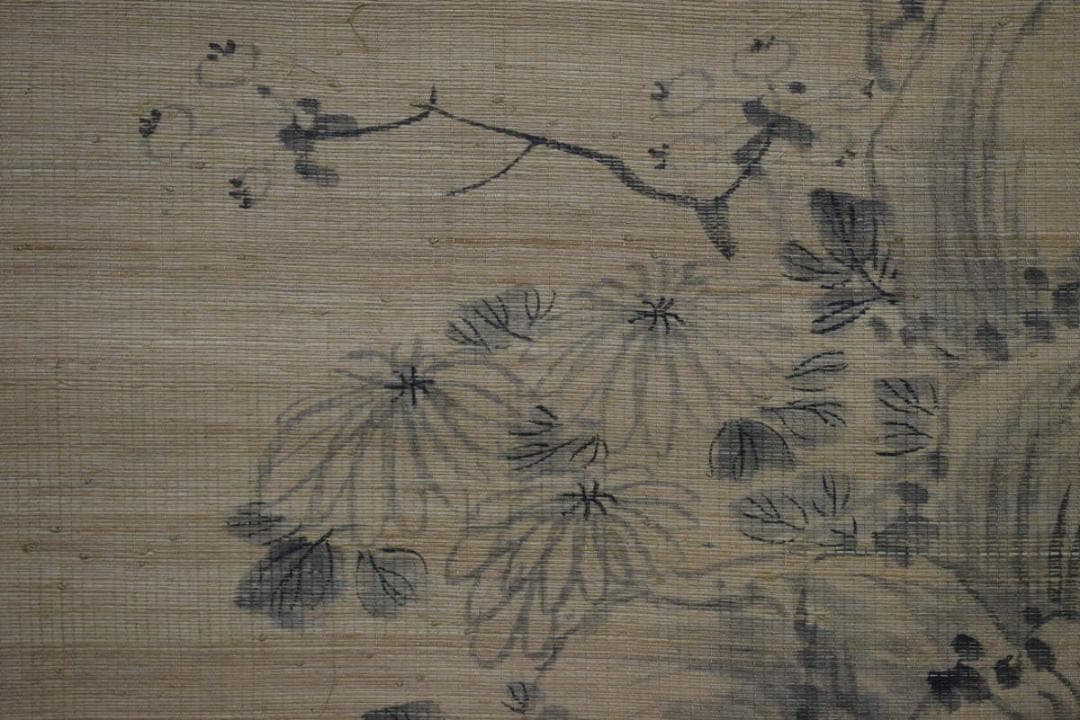 真作/藤本鉄石/四君子画賛/布袋屋掛軸HG-193