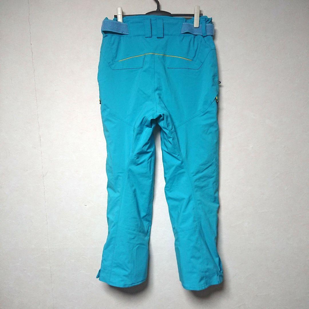 送料無料【MIZUNO】水色無地スキーパンツ L