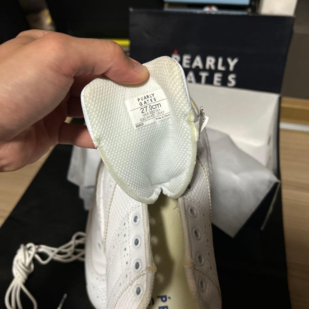 PEARLY GATES PG89 ホワイト ゴルフシューズ