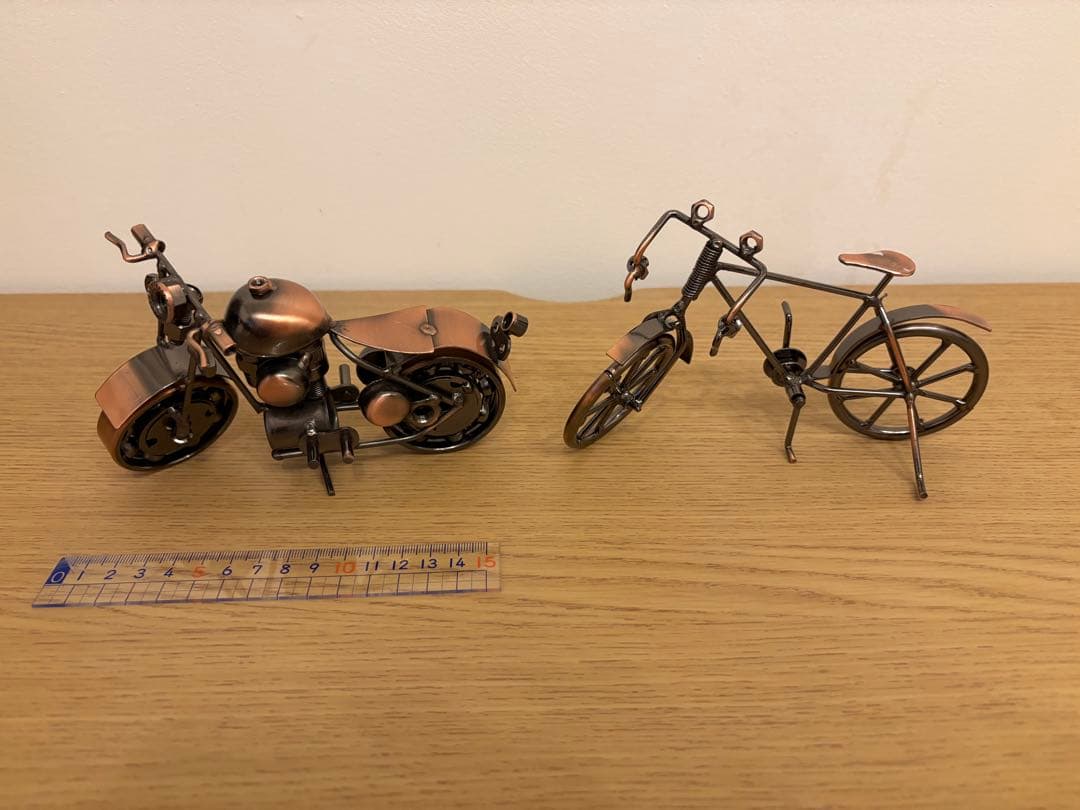 【希少・海外一点物】ボルトナットアート 2点セット バイク＆自転車 アンティーク