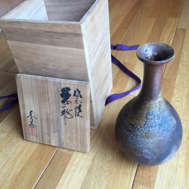 備前焼の花瓶(壺)