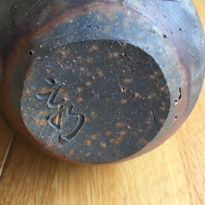 備前焼の花瓶(壺)