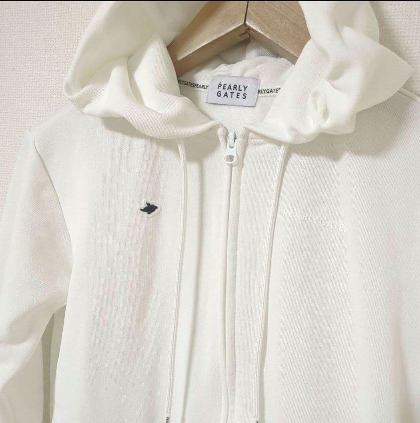 ★美品★PEARLY GATES　ハイスペックコンパクト裏毛フルジップフーディM