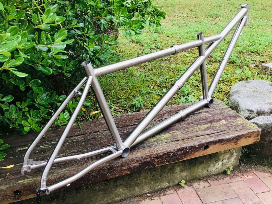 激レア・MORATI・チタニウム・元祖タンデム自転車 分割フレームセット 未組立