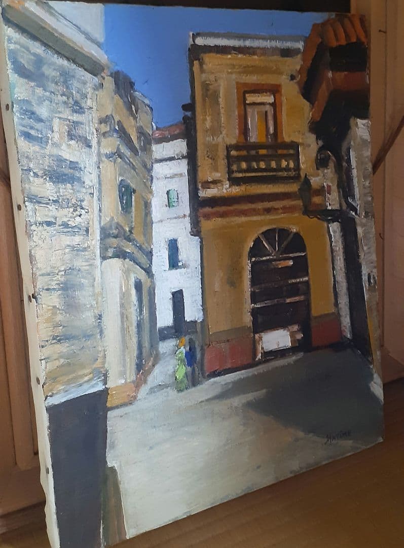 セビリヤ風景　F8　市村一　創造美術会