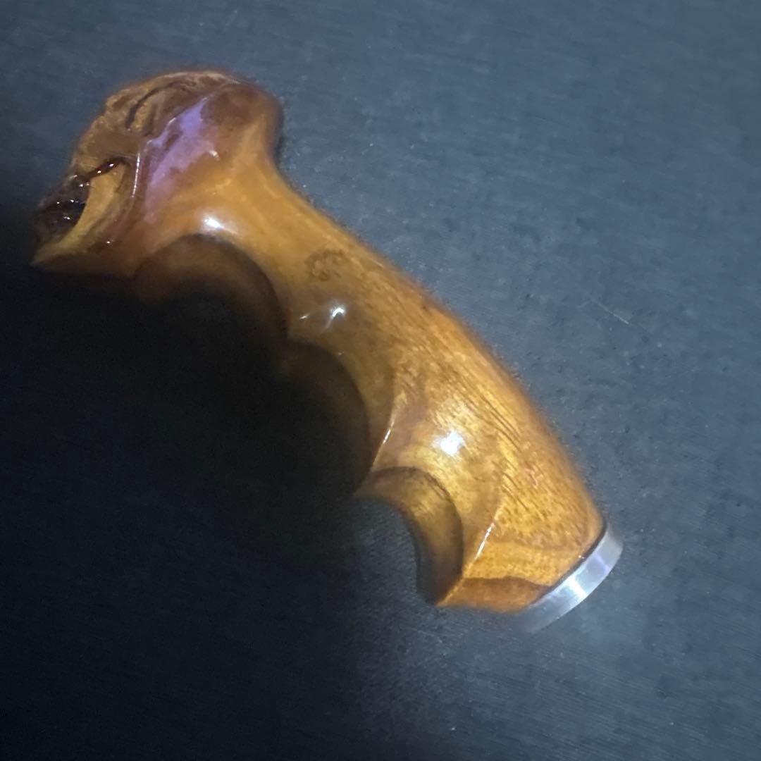 バリバリグリップ　スカル　チーク材　チェンジングシャフト入り　フロッグプロダクツ