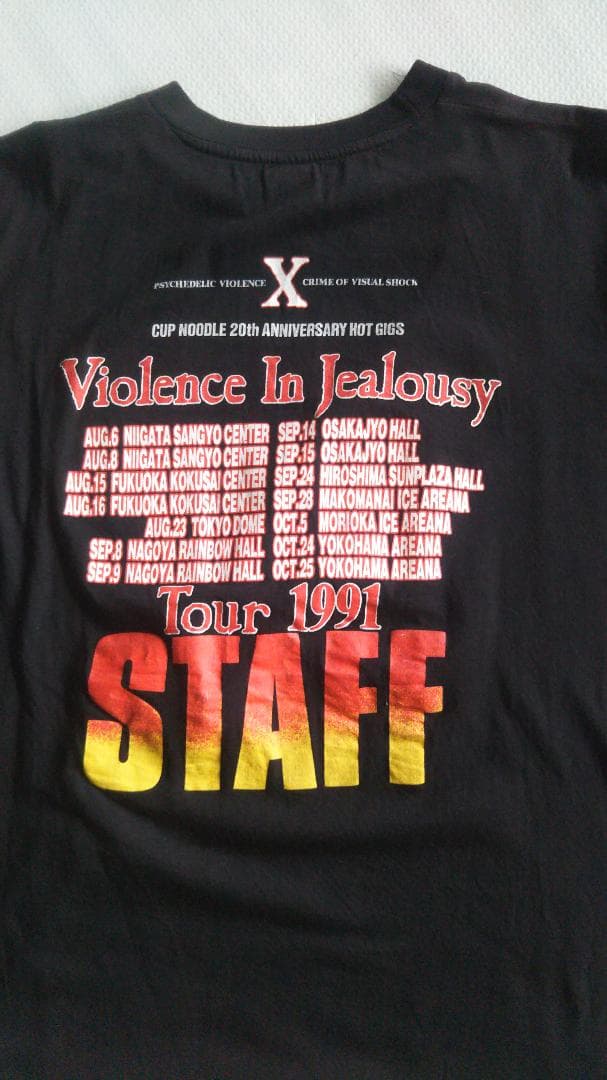 X JAPAN 1991年ライブツアー スタッフTシャツ
