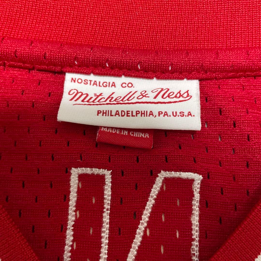 極美品 Mitchell & Ness REDS 5 BENCH Jersey