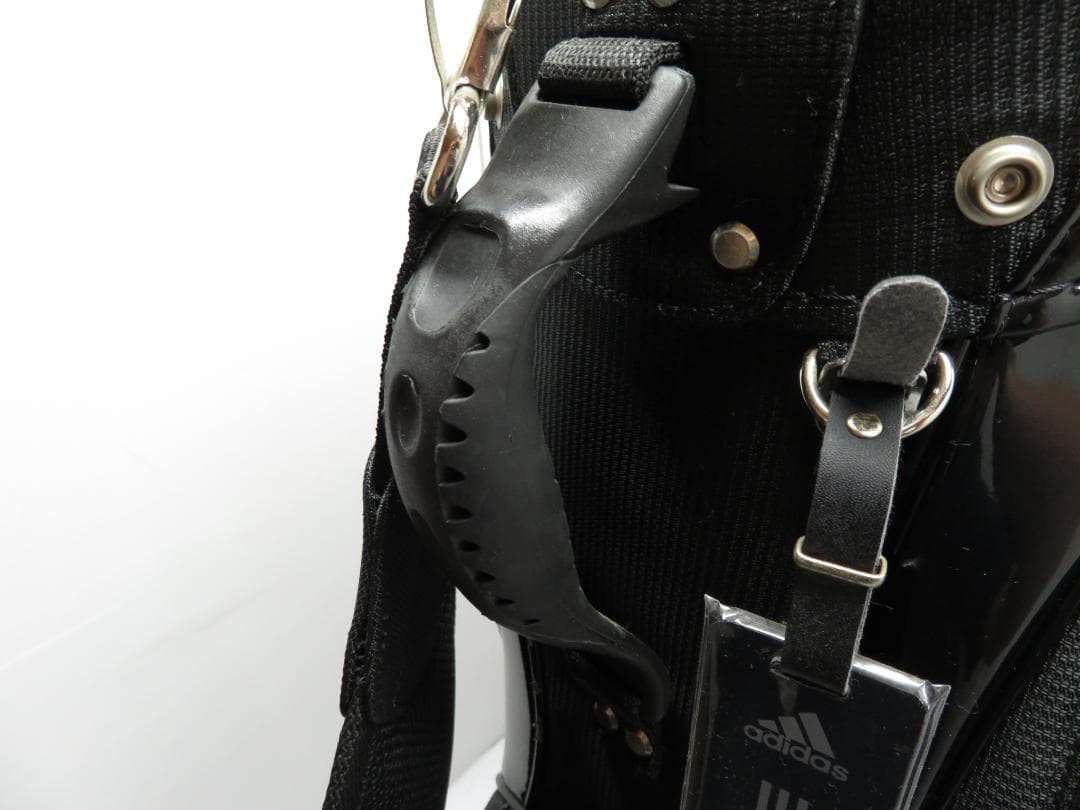 未使用保管品 アディダス adidas キャディバッグ ブラック×ホワイト