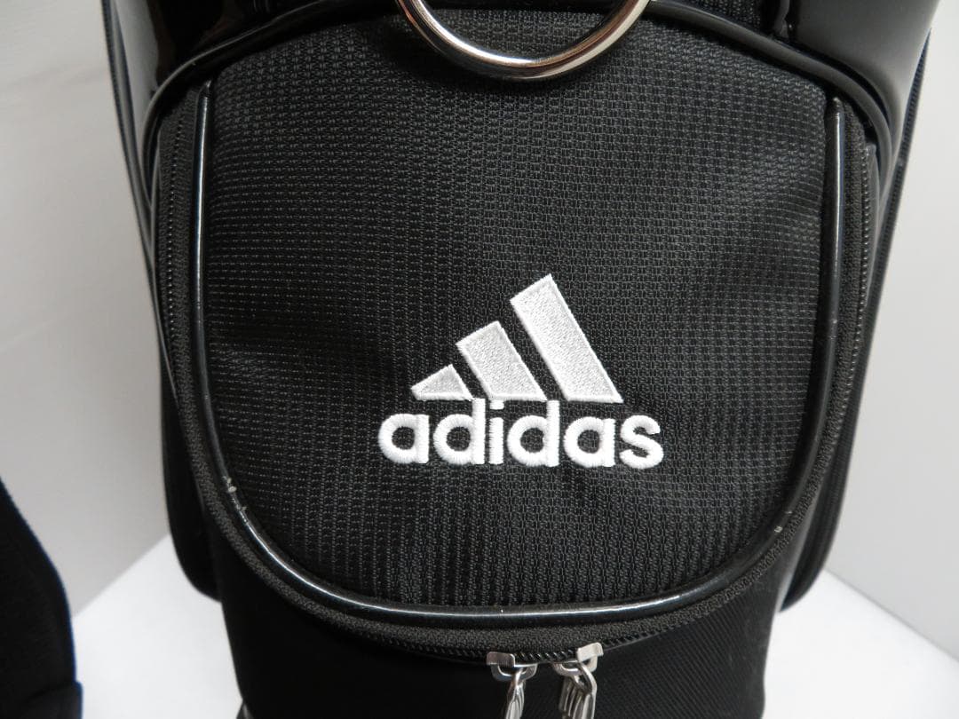 未使用保管品 アディダス adidas キャディバッグ ブラック×ホワイト