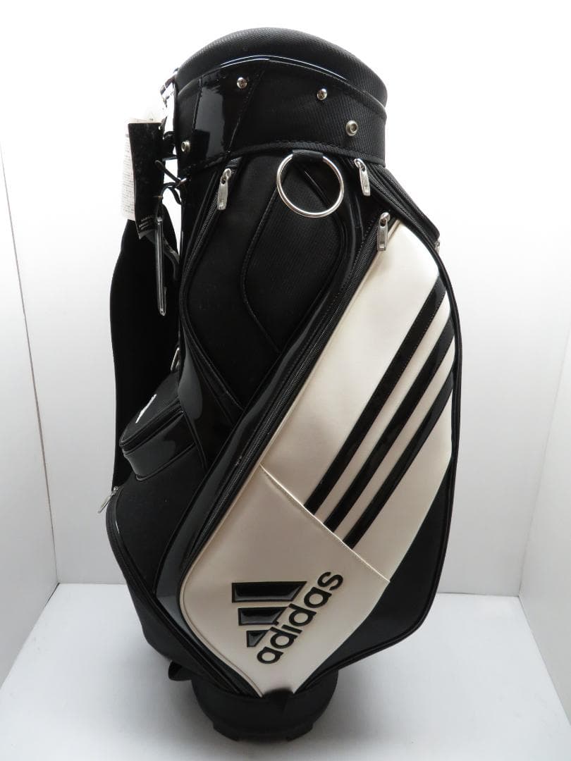 未使用保管品 アディダス adidas キャディバッグ ブラック×ホワイト