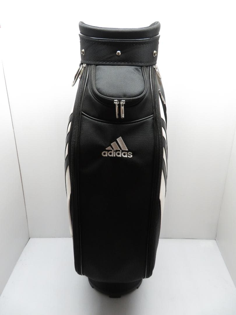 未使用保管品 アディダス adidas キャディバッグ ブラック×ホワイト