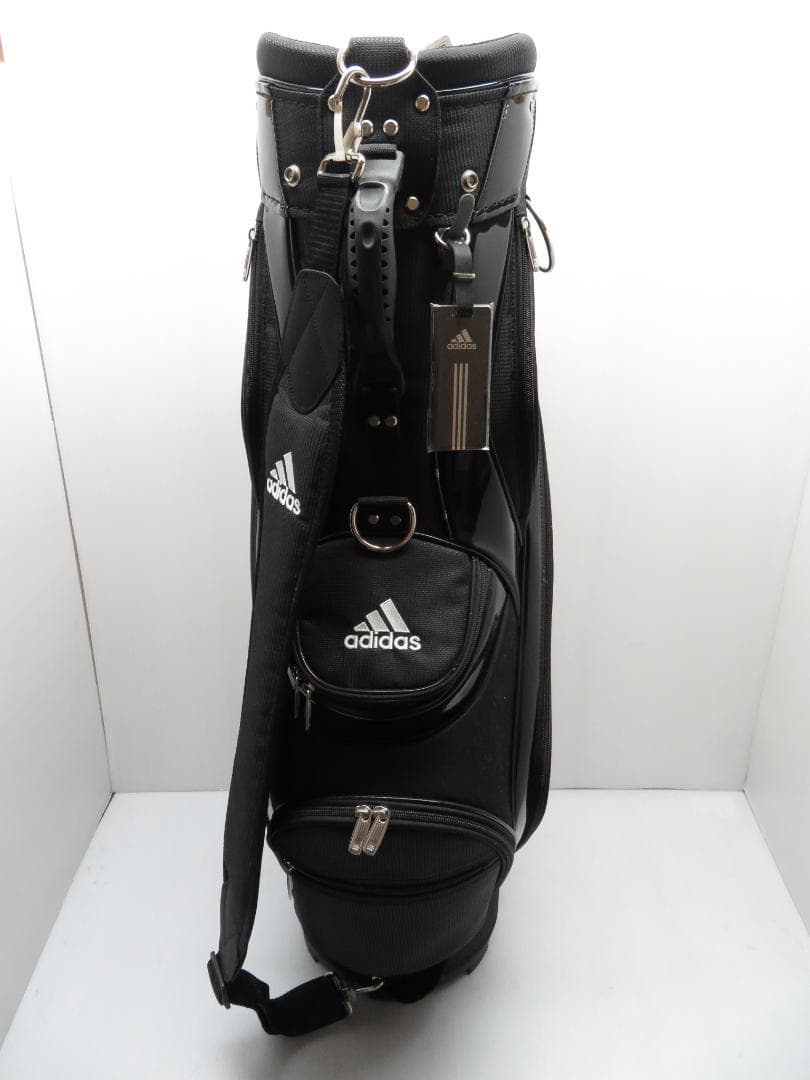 未使用保管品 アディダス adidas キャディバッグ ブラック×ホワイト