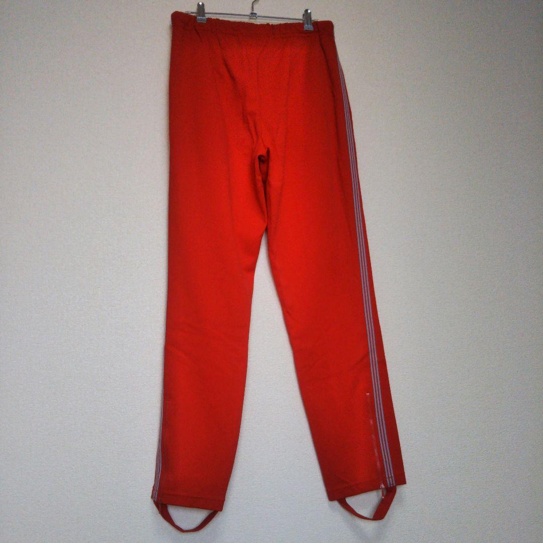 アディダス メンズO  赤 刺繍ロゴ ジャージパンツ トレパン 西ドイツ♡E18