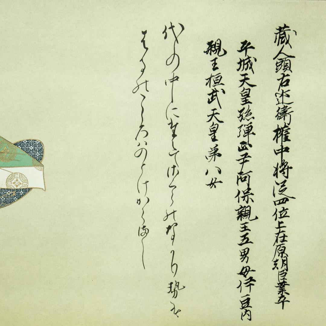 掛軸-1723　佐竹本三十六歌仙　小野小町　在原業平　伊勢　伊藤嘉晃監修　復刻