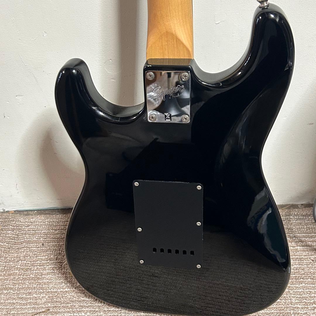 美品メンテ済 スクワイヤー ストラトキャスター アフィニティHSSラメ黒