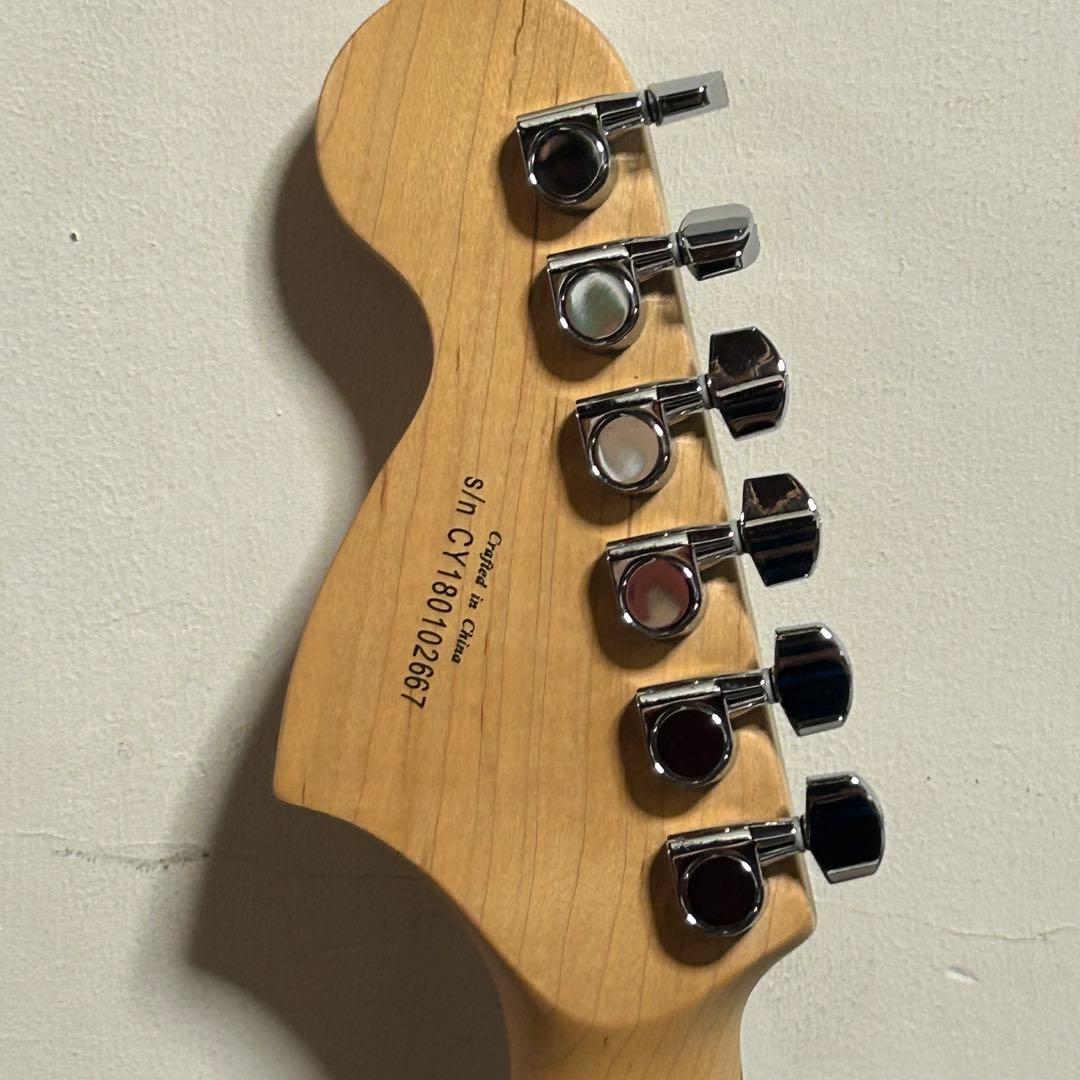 美品メンテ済 スクワイヤー ストラトキャスター アフィニティHSSラメ黒