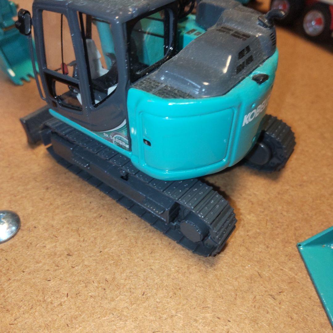 コベルコ建機　SK140SRLC クイックヒッチ法バケセット　1/50