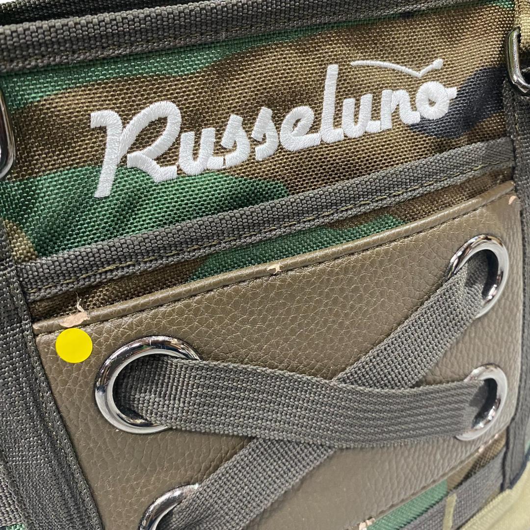RUSSELUNO ラッセルノ トートバッグ カモフラ柄 ブラウン ゴルフ