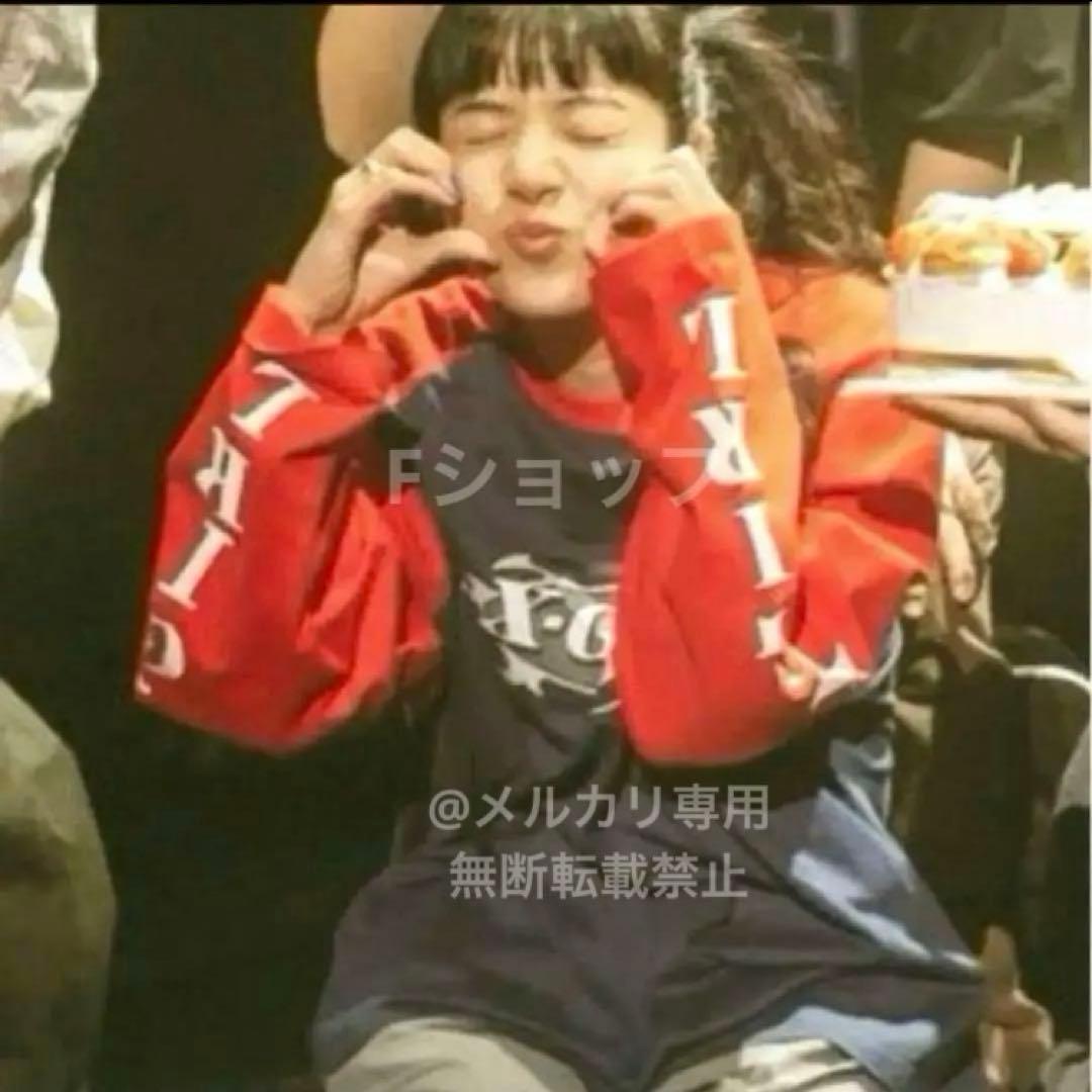 《大人気完売品》あいみょん着用色X-girl ロンTネイビー長袖リンガーTシャツ